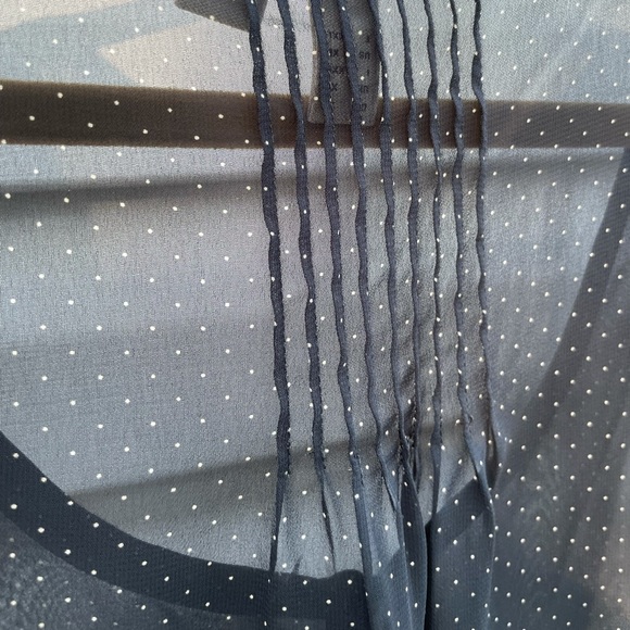 ESPRIT Shear Navy Blouse - Picture 4 of 5